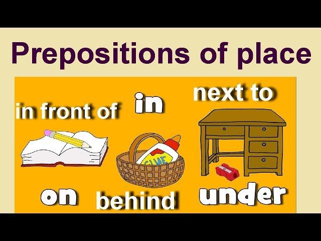 Prepositions of place in English. Предлоги места в английском языке #prepositions