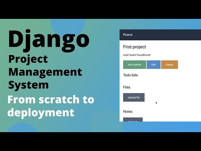 Django Project Management System | Django project with source code