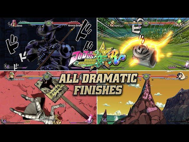 All Dramatic Finishes | JoJo's Bizarre Adventure: All-Star Battle R