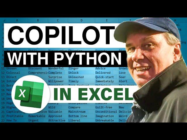 Excel Copilot With Excel With Python - First Look - Episode  2653