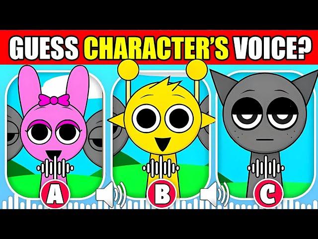  Guess The Incredibox Sprunki Characters by their VOICE!? | Simon, Pinki, Fun Bot, Garnold