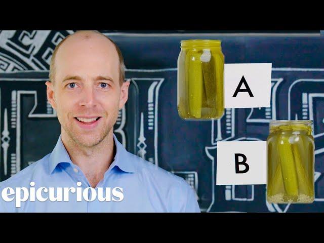 Pickle Expert Guesses Cheap vs Expensive Pickles | Price Points | Epicurious