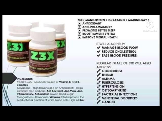 Z3X Food Supplement ng Zynergia | Maganda ba