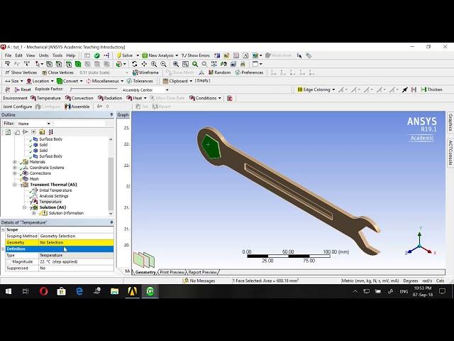 ANSYS Transient Thermal Tutorial Part 2: 3D Heat Transfer between 2 Bodies