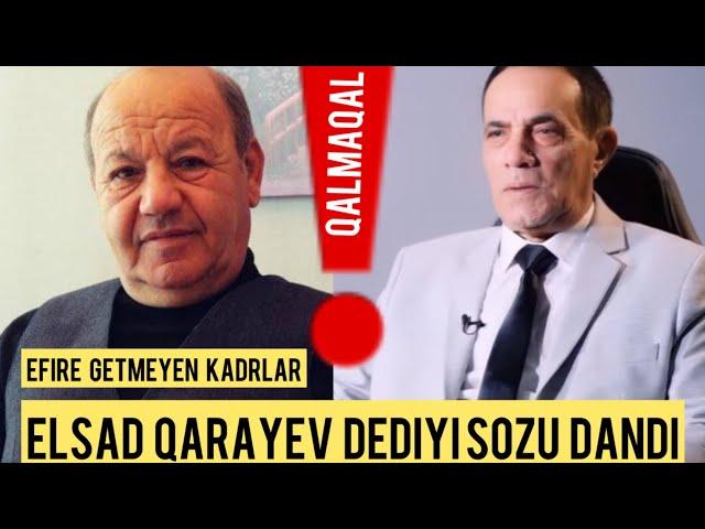 Əli Mirəliyev Elşad Qarayev Qalmaqal Xeta çıxararsan əlimdən! Soxaram sənə!  Efirə getməyən kadrlar