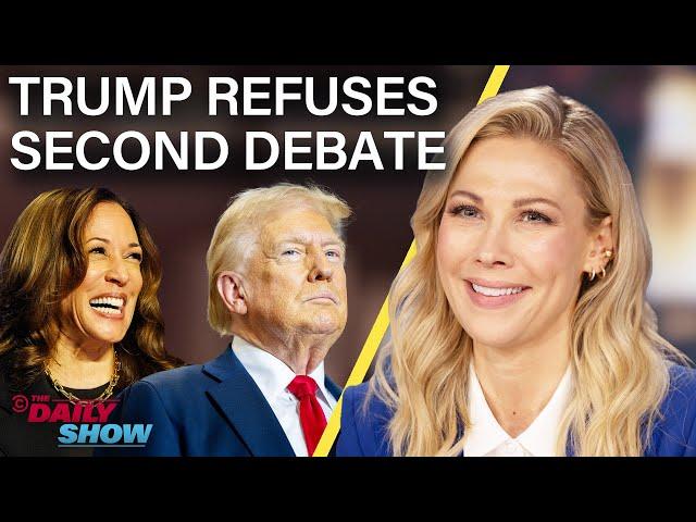 Trump Refuses 2nd Debate & Calls BS on Kamala's McDonald's Experience | The Daily Show