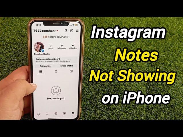 Instagram Notes Feature Not Showing iPhone