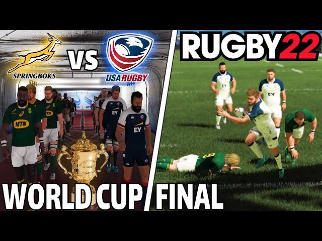 Can USA become the WORLD NUMBER 1? | USA vs Springboks | Rugby 22 - Legend Difficulty Gameplay