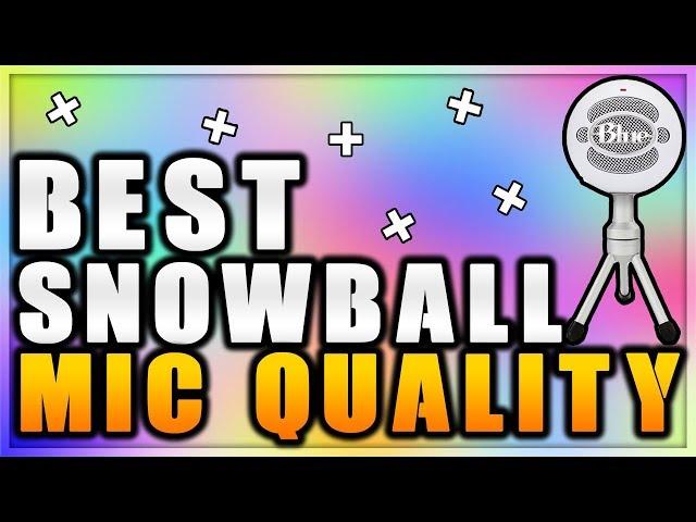 How to Make Your Blue Snowball Mic Sound Like a Studio Mic (Professional, BEST SETTINGS!)