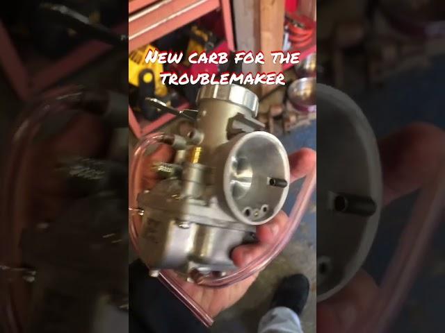 Troublemaker KZ has a new carb!!! #newcarb #fullsend #doitfordale #kzproject #itsokaytobeastray