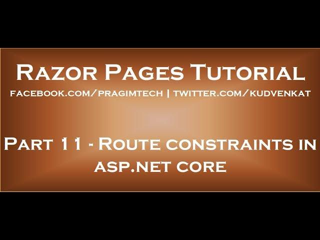 Route constraints in asp net core