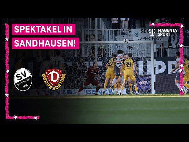 SV Sandhausen – SG Dynamo Dresden, Highlights mit Live-Kommentar | 3. Liga | MAGENTA SPORT