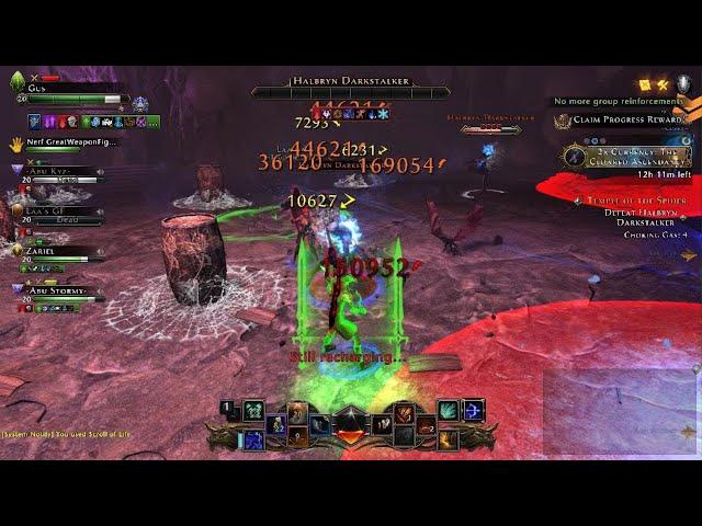 Neverwinter Master Temple of The Spide 1st Boss Ugly Finish