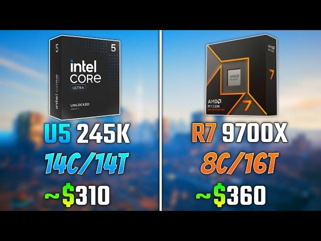 INTEL ULTRA 5 245K vs RYZEN 7 9700X | Test in 6 Games