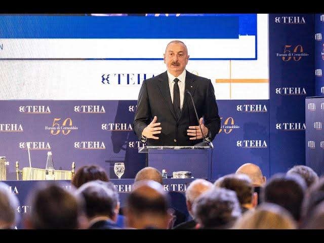 Ilham Aliyev, President of Azerbaijan, at the 50th TEHA Forum in Cernobbio