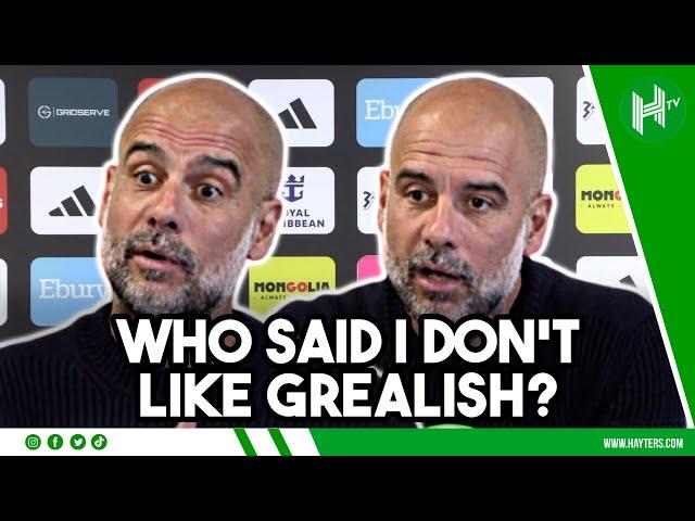Who said I'm NOT HAPPY with Jack? | Pep goes CRAZY over Grealish questions