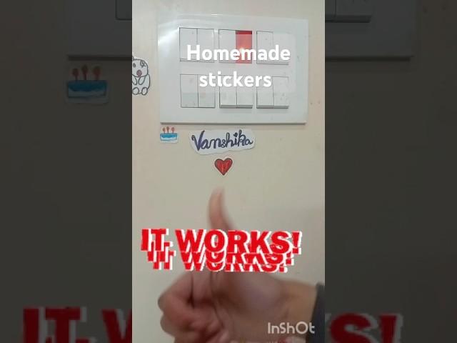 making homemade stickers ️ #craftyvibeswithvanshika