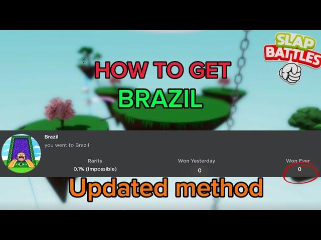 [OUTDATED] How to get BRAZIL BADGE after Halloween | Slap Battles Roblox