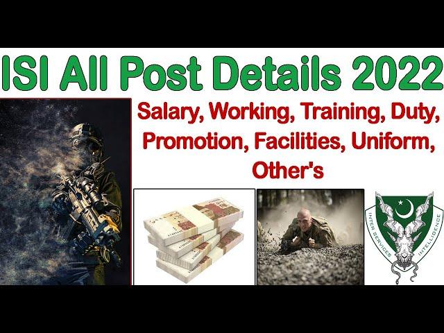 Information About ISI, Salary, Work, Duty, Training, Posting, ISI all Post Details 2022 Asi, Ldc, Si