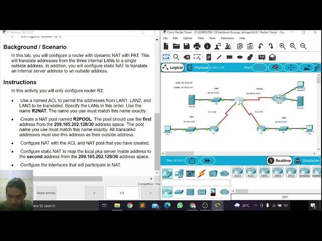 6 8 1 Packet Tracer   Configure NAT for IPv4