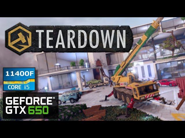 Teardown - GTX 650 - Intel i5-11400F - 1080p Benchmark