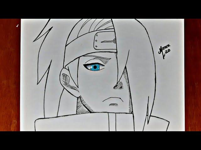 COMO DESENHAR O DEIDARA NARUTO DESENHO PASSO A PASSO