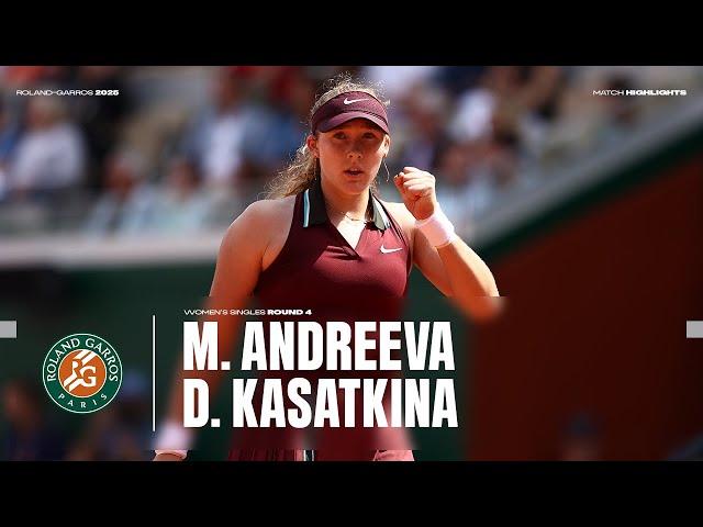 Highlights Andreeva vs Kasatkina Round 4 | Roland-Garros 2025