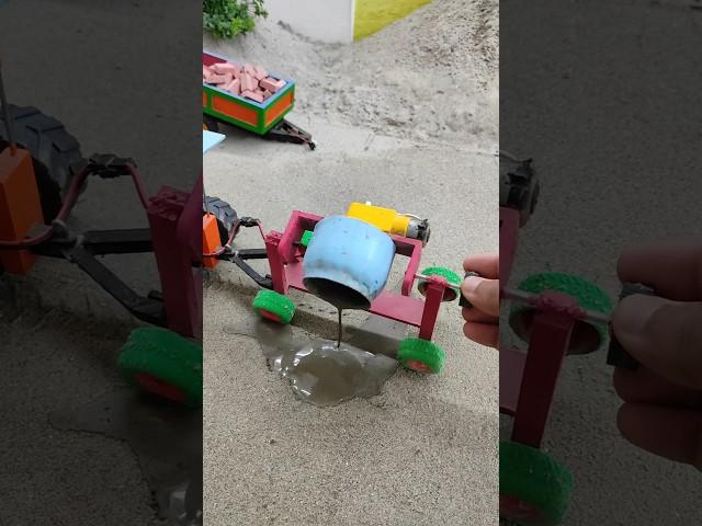 diy mini tractor video | construction machine | tractor wala video | #shorts #youtubeshorts