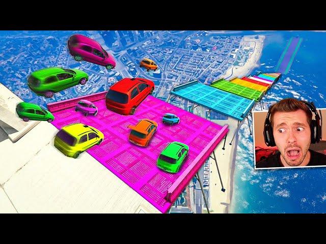 sem FREIO! CORRIDA VAI E VOLTA numa rampa CORTADA NO GTA 5!