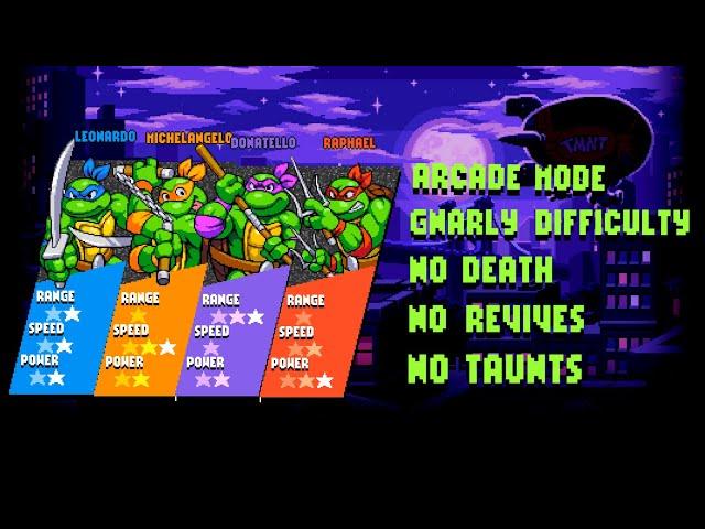 TMNT: Shredder's Revenge - Pro Run - 4P Co-op NO DEATH [Gnarly / Arcade] (First Time Ever!)