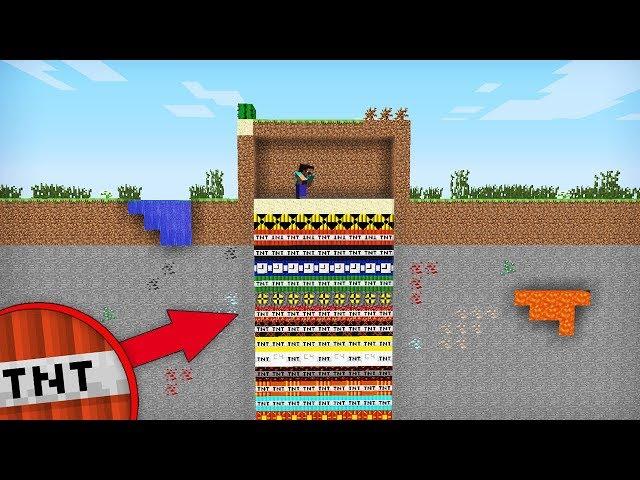 НУБ ВЗОРВАЛ 10000 ДИНАМИТ В МАЙНКРАФТ 100% ЯДЕРНАЯ БОМБА ДОМ ИЗ TNT | Компот Minecraft