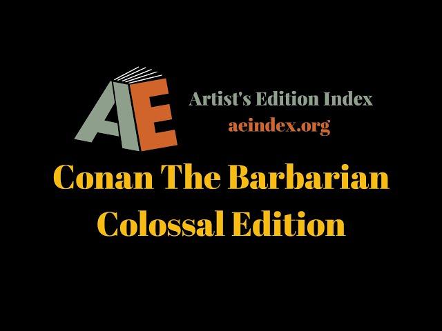 Conan the Barbarian Colossal Edition (flip through)