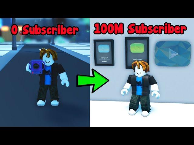 I Got 100 Million Subscribers In YouTube Simulator Z Roblox!