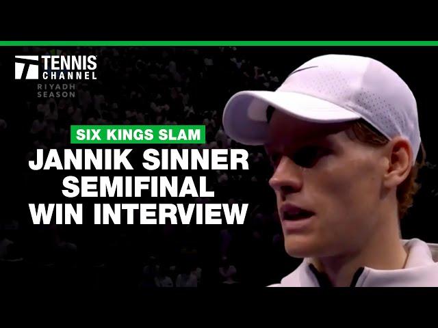 Jannik Sinner Staying Calm Under Djokovic's Pressure l | Six Kings Slam On-Court Interview