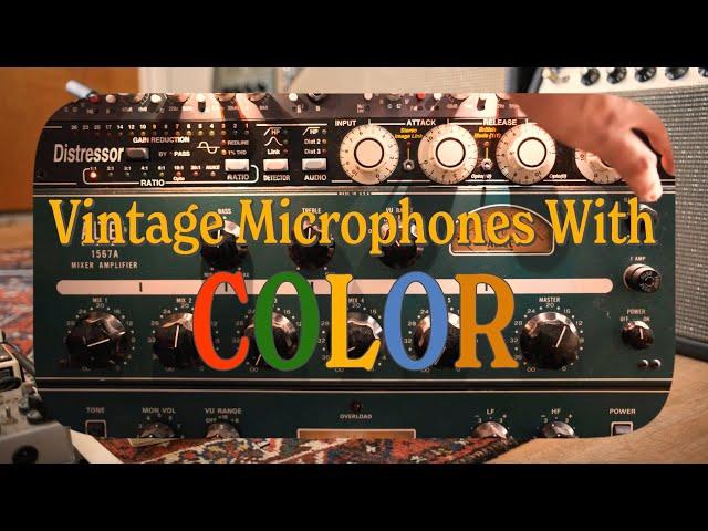 Vintage Microphones With Color