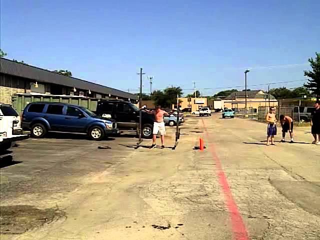 Hank Chapman running with 380 lbs Yoke WWW.JOSHSTRENGTH.COM