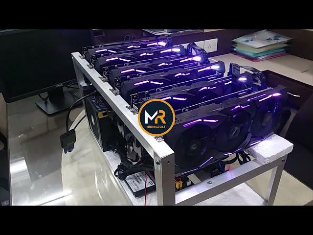 COMPLETE  BUILD - ETH MINER  - Still running STRONG !!!  Total Hash - 183 MHs