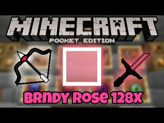 Minecraft Pocket Edition Brndy Rose 128x Texture Pack / Resource Pack Review