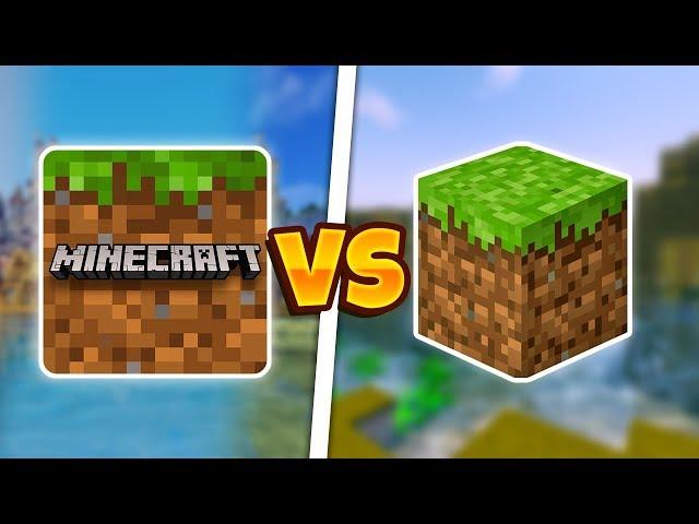 MINECRAFT POCKET EDITION VS MINECRAFT JAVA EDITION | MCPE VS MCJE