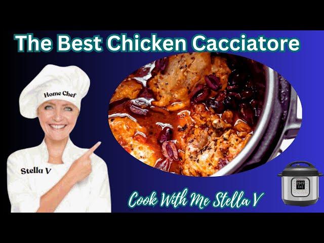 Start Here 1 Chicken Cacciatore Instant Pot -Cook With Me I'm Stella V, #instantpotdinners #chicken