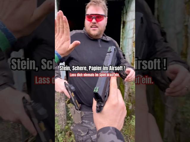 Dieses Stein, Schere Papier war gemein !   #airsoftshorts #airsoft #airsoftgermany #funnymoments