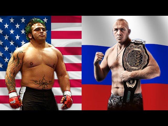 Russian fighter knocked out the Titan from the USA! Muscles did not help the huge American!