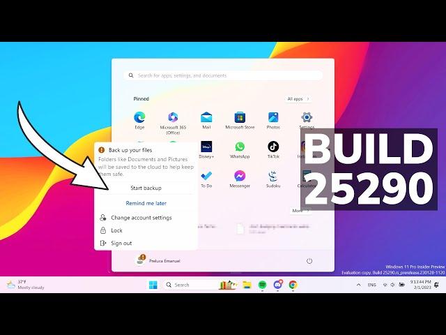 New Windows 11 Build 25290 – Start Menu Badging, New Spotify and Phone Link Widgets and Fixes (Dev)