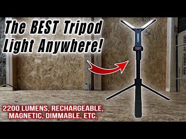 Home Depot Husky 2200 Lumen Tripod Light: Review