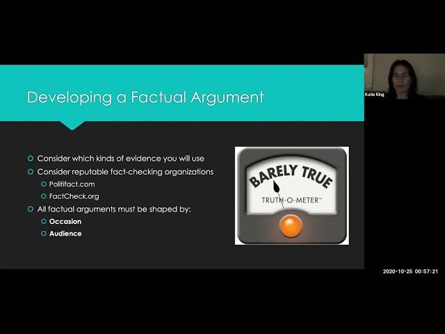 WebTeach: ENGL 103 Arguments of Fact