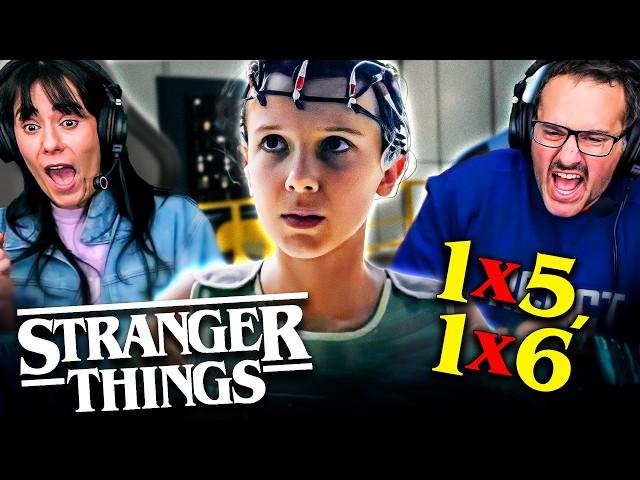 STRANGER THINGS Season 1, Episodes 5 & 6 REACTION!! Millie Bobby Brown | David Harbour | Netflix