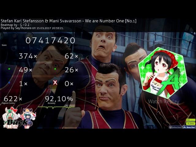 osu! Stefan Karl stefansson & Mani Svavarsson We are Number One [no.1]