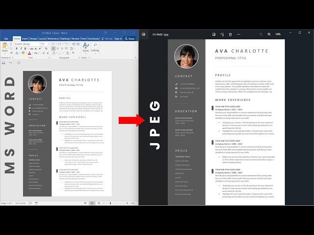 How to Save Word Document as JPEG on Windows 11 or 10 PC/Laptop | OFFLINE