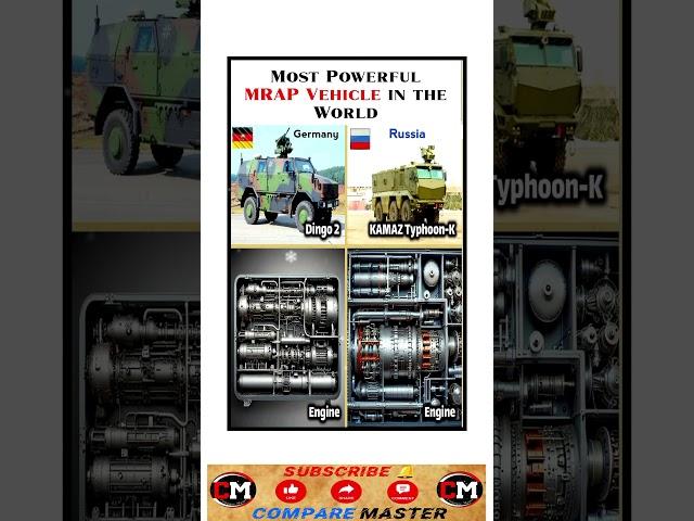 Germany vs Russia: Most Powerful MRAP Vehicle Comparison! #comparison #armoredvehicles #russia