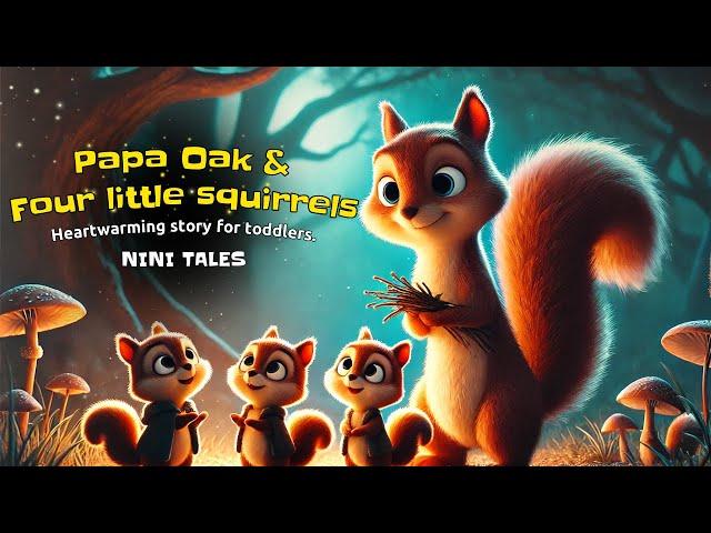 The Funniest Baby Squirrels of Papa Oak ️ | Heartwarming Story for Toddlers | Nini Tales